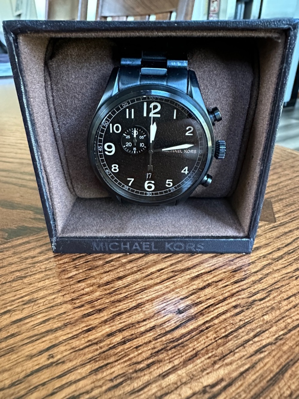 Michael Kors Men's Black Chronograph Watch